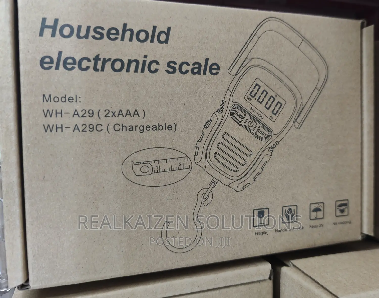 Mini 50kg Portable Electronic Backlight LCD Screen Scale