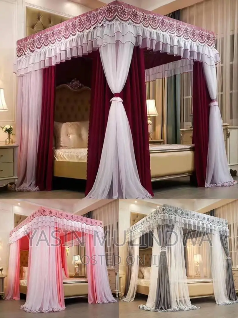 Diamond Mosquito Net. With Curtain.