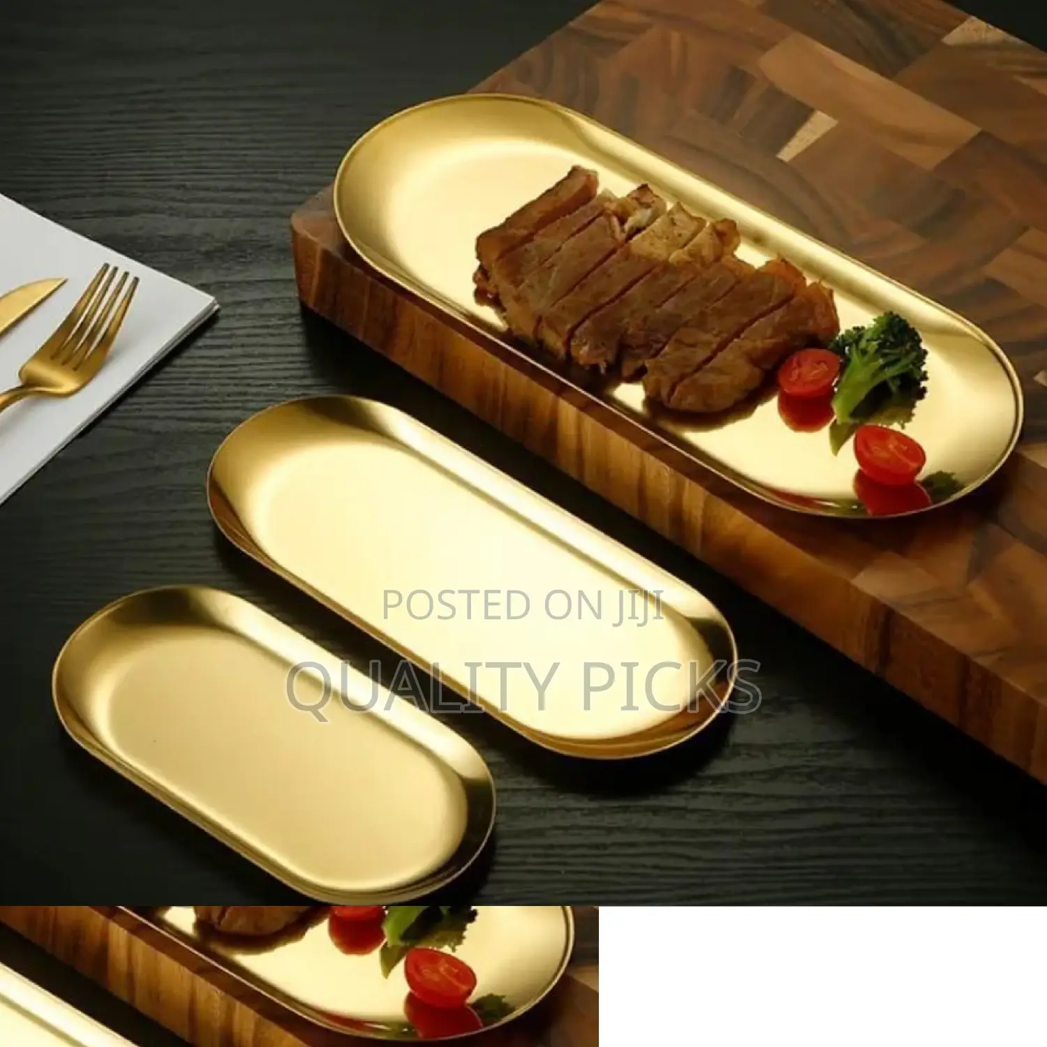 Portable Golden Tray
