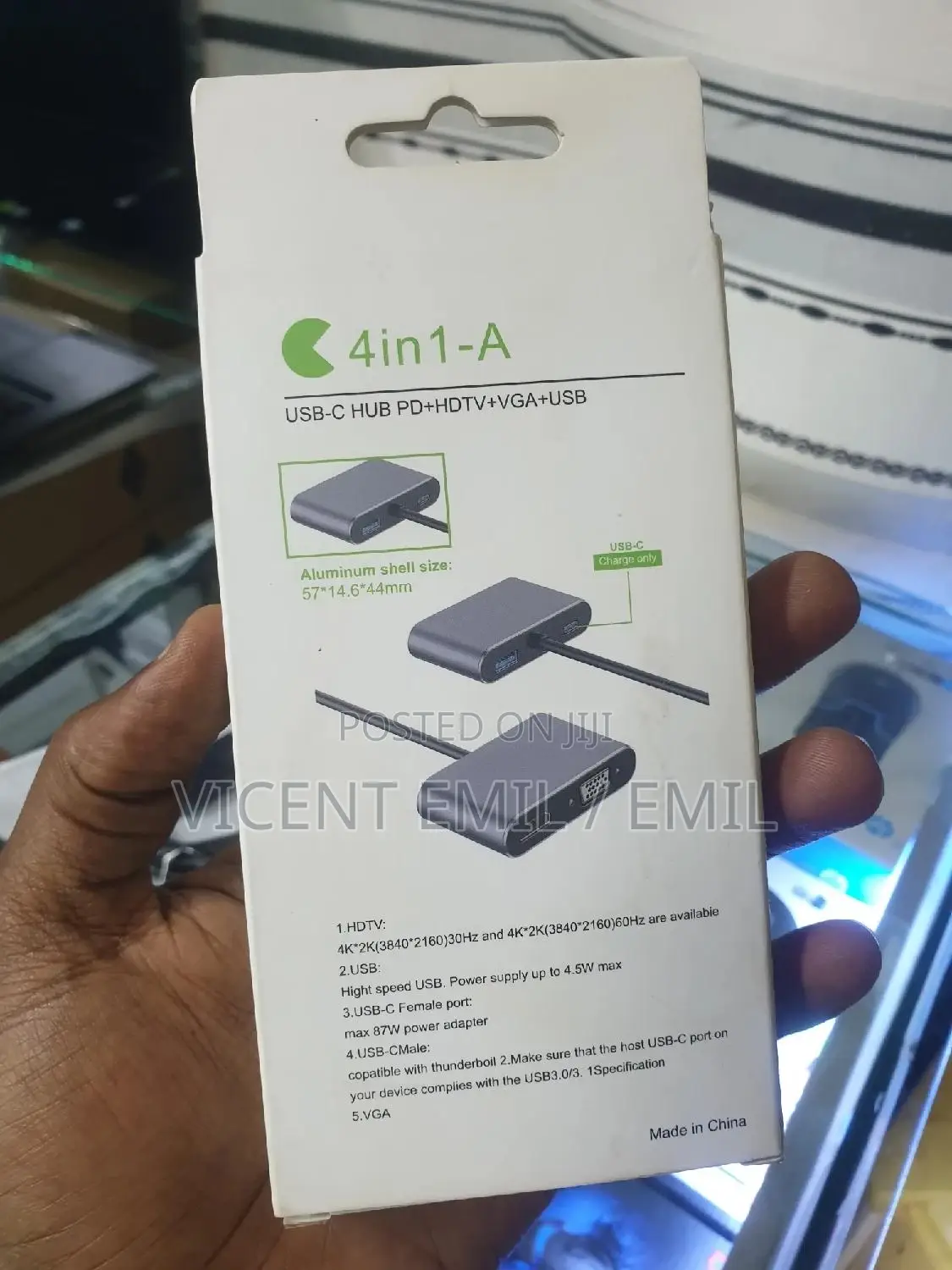 Type-C to HDMI + VGA and USB