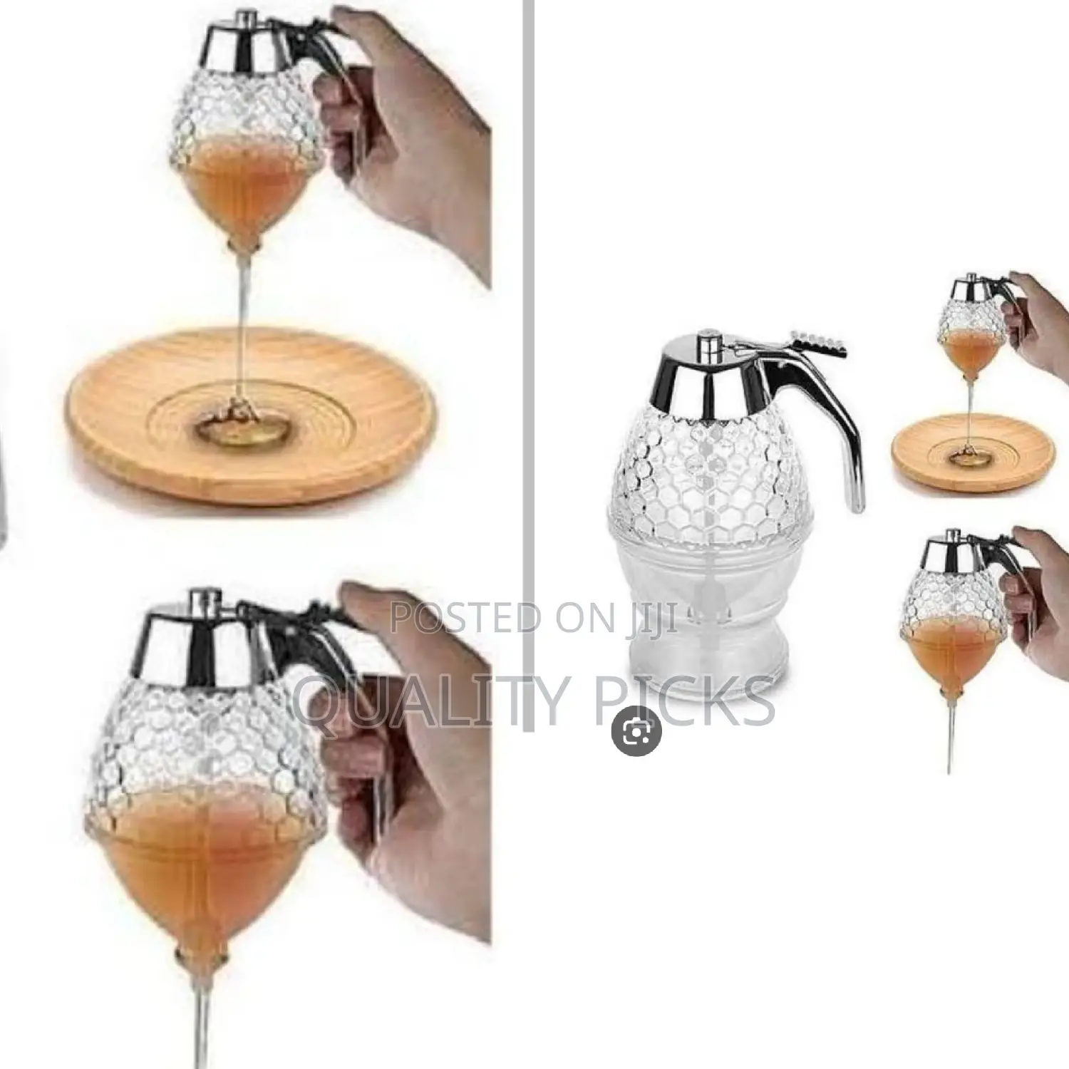 Glass Honey Dispenser Jar