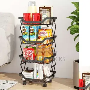 Metallic Kitchen Rack Organizer