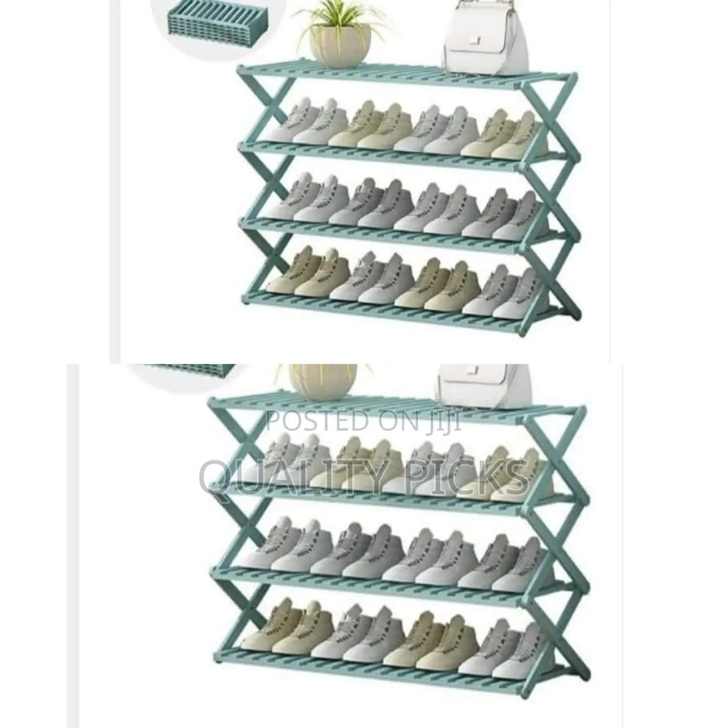 4 Layer Wooden Shoe Rack