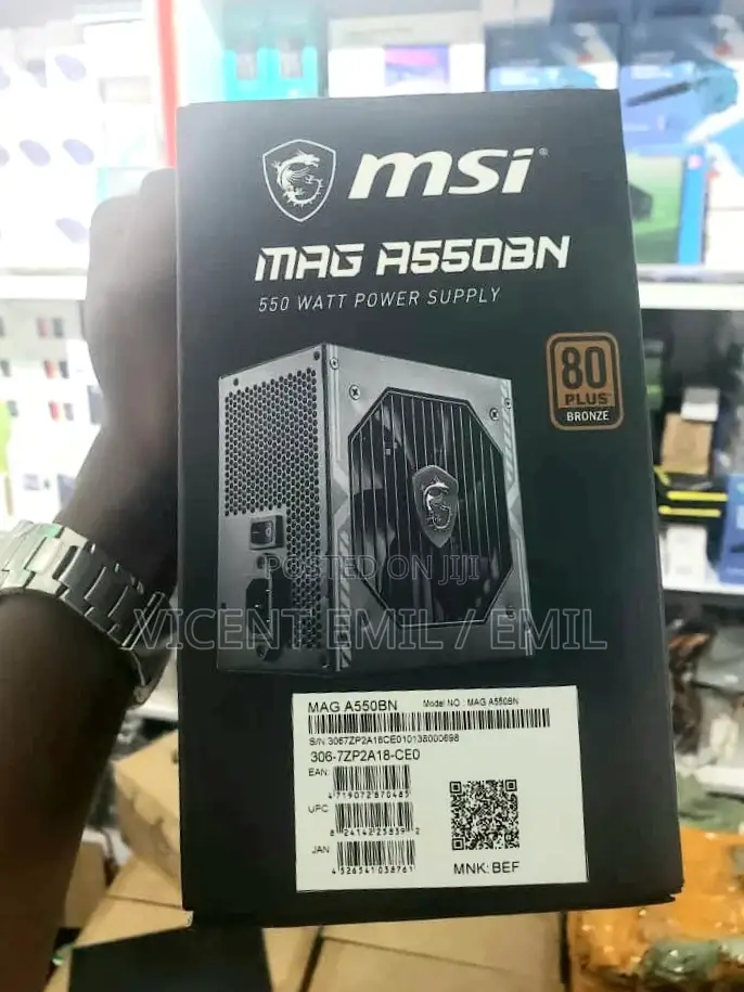 Gaming Power Supply MAG A550BN Msi
