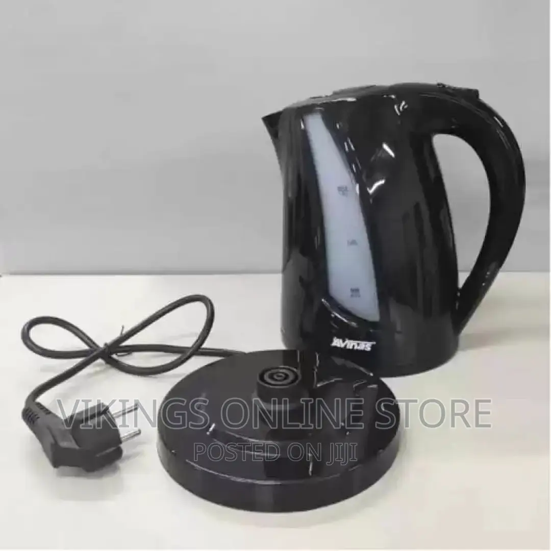 AVINAS 1.8L Automatic Switch Off Cordless Kettle Black