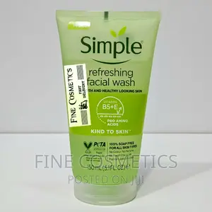 Simple, Kind To Skin Refreshing Facial Gel Simple Face Wash