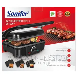 Sonifer 3 in 1 Waffle Maker Sandwich Barbecue Electric Pan