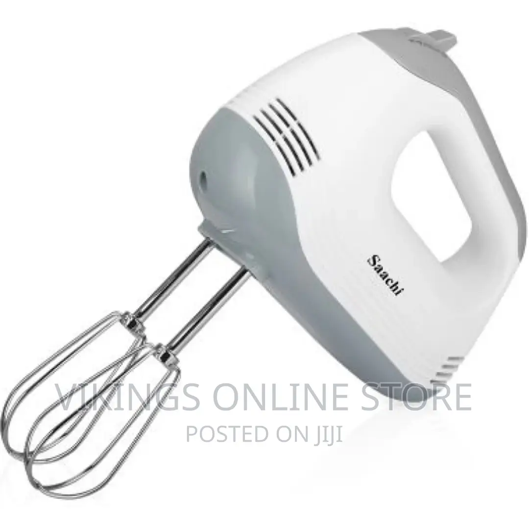 Saachi 7-Speed Hand Mixer Egg Beater – White