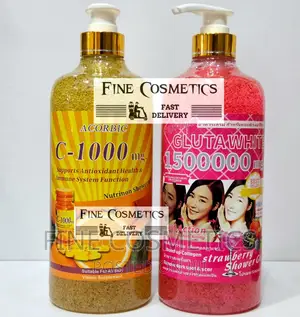 2PCS Glutawhite and Acorbic Vitamin C Whitening Shower Gels