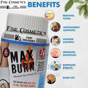 MAX BURN Fast Weight Loss Slimming Fat Burner 30capsules
