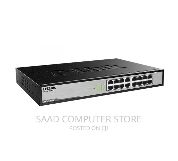 D-Link DES-1016C 16-Port 10/100 MBPS Unmanaged Switch