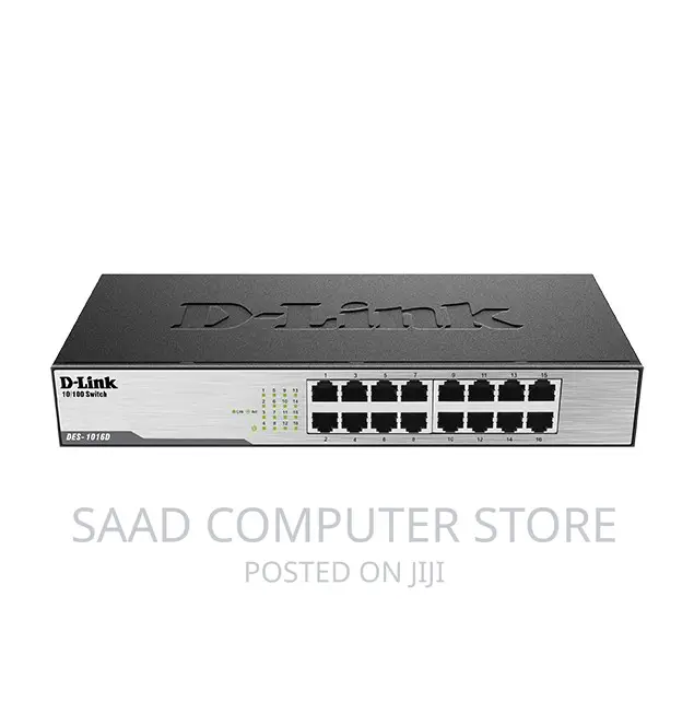 D-Link DES-1016C 16-Port 10/100 MBPS Unmanaged Switch