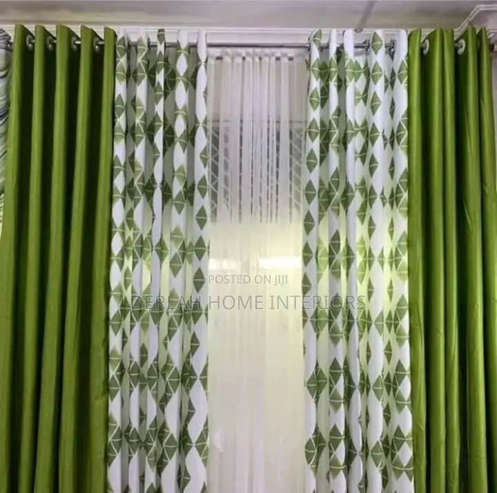 Mix en Match of Green Curtain Fabrics(Each Complete Meter
