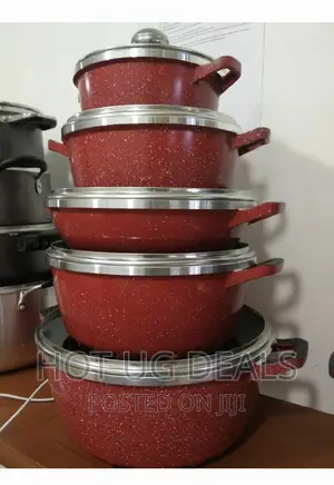 Dessini Cooking Pots/ Serving Dishes - Maroon
