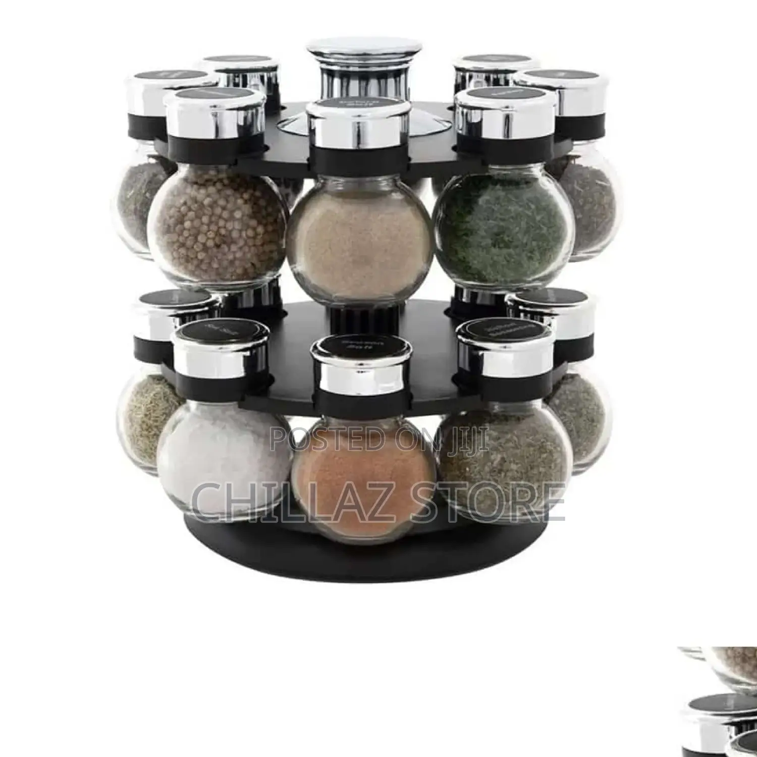 16 Jar Revolving Spice Rack.