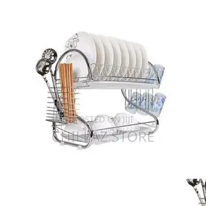 2layer Stainless Steel Dish Drainer Rack.