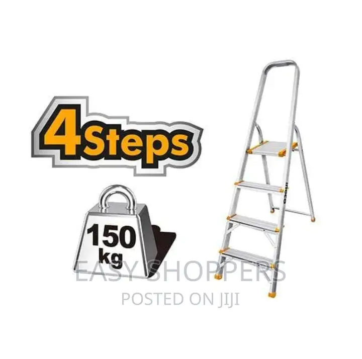 Ingco Aluminium Household Ladder 4 Steps