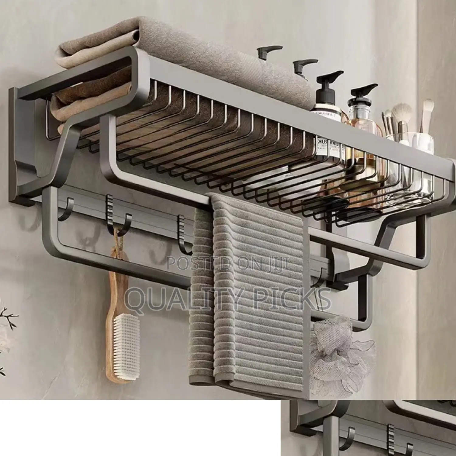 Wall Mounted Bathroom Rack Organizer