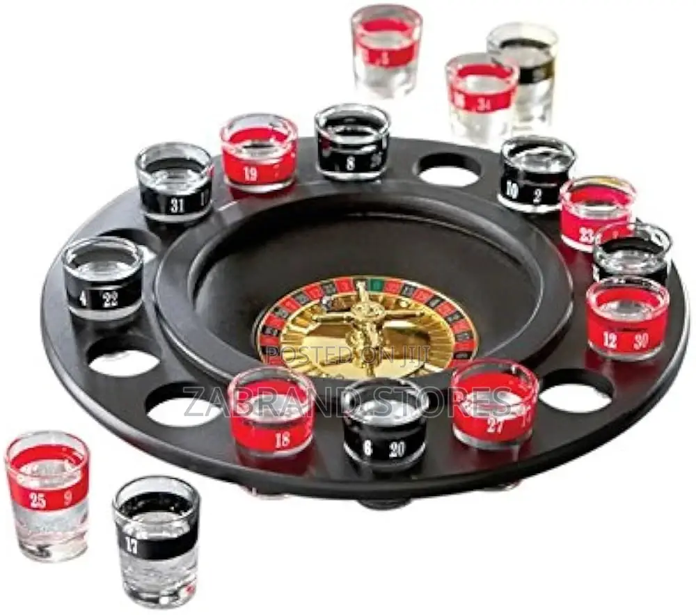Short Glass Roulette, Drinking Game Set