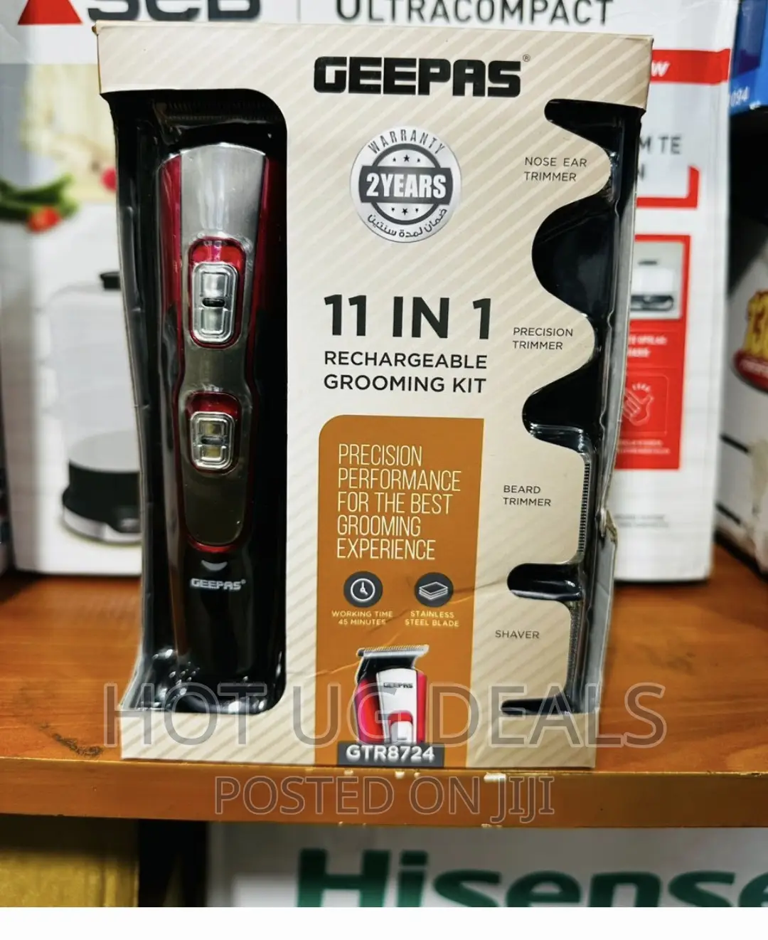 Geepas Rechargable 11 In 1 Cordless Hair Clipper Machine