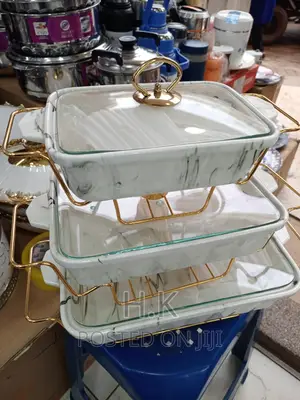 3pc Rectangular Food Warmer