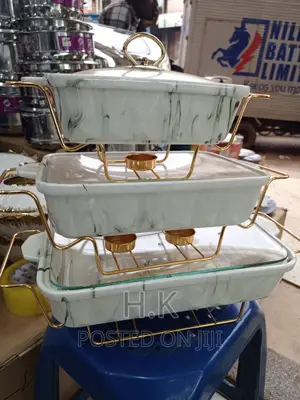 3pc Rectangular Food Warmer