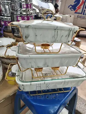 3pc Rectangular Food Warmer