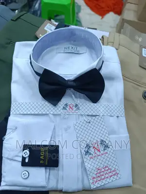 White Shirt With Bowtie for Children/ Boys