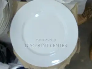 Dinner Plate Plain White Flat