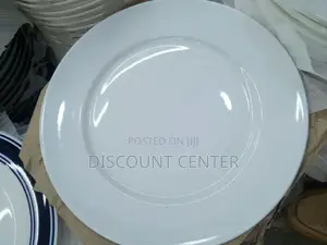 Dinner Plate Plain White Flat