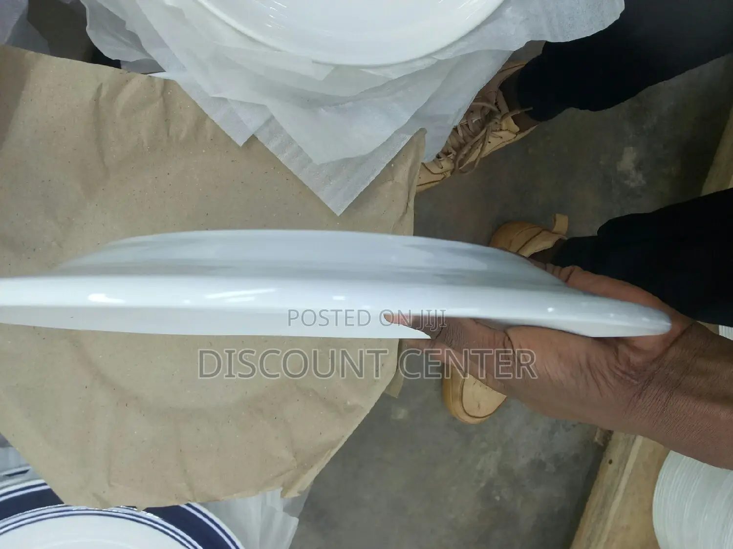 Dinner Plate Plain White Flat