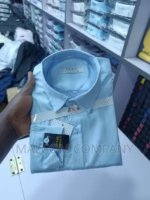 Children's Navy Blue Cotton Shirts