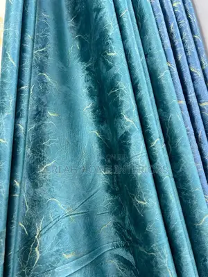 Velvet Curtain in Blue (Each Complete Meter )