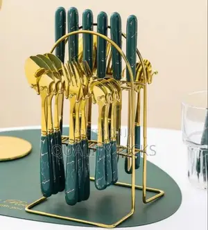 Gold Cutlery Holder