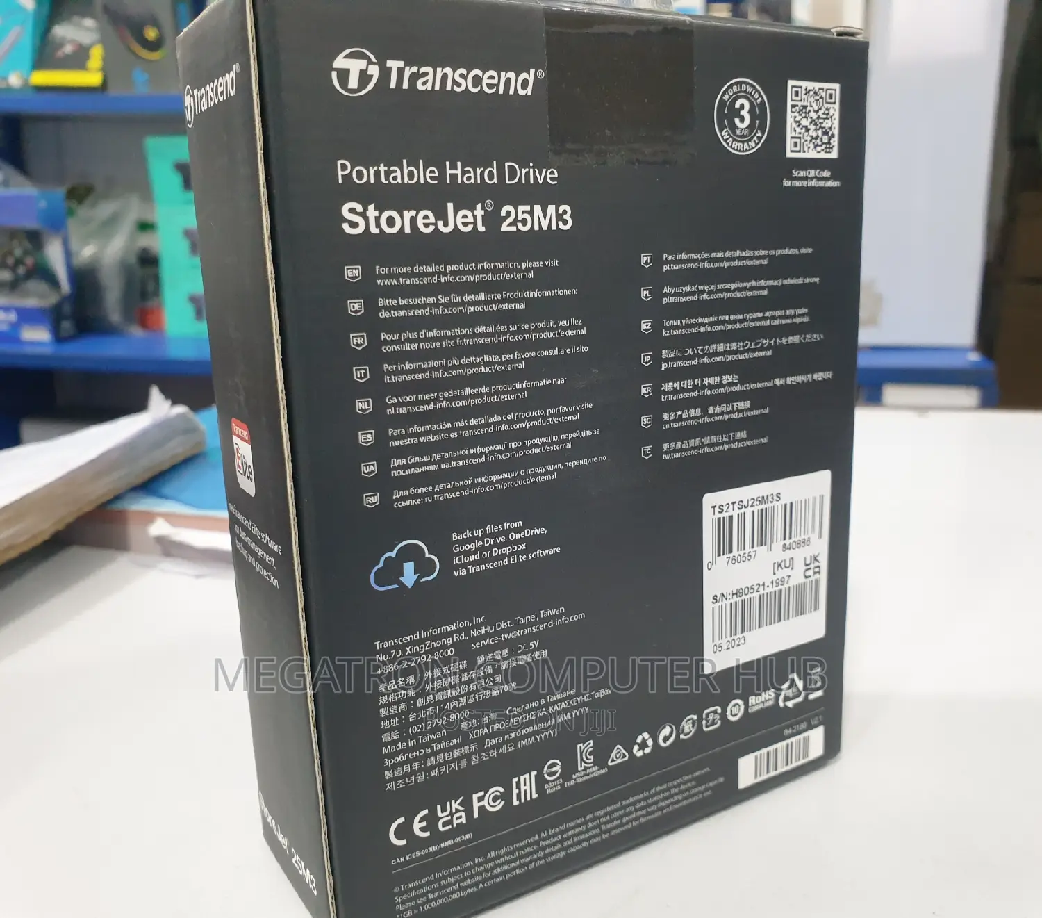 2 Tb Transcend External Hard Drive 2.5