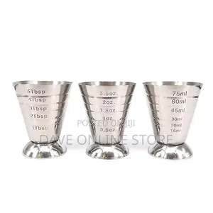 Stainless Steel Bar Measuring Cup, 2.5 Oz/5 TBSP/75 Ml