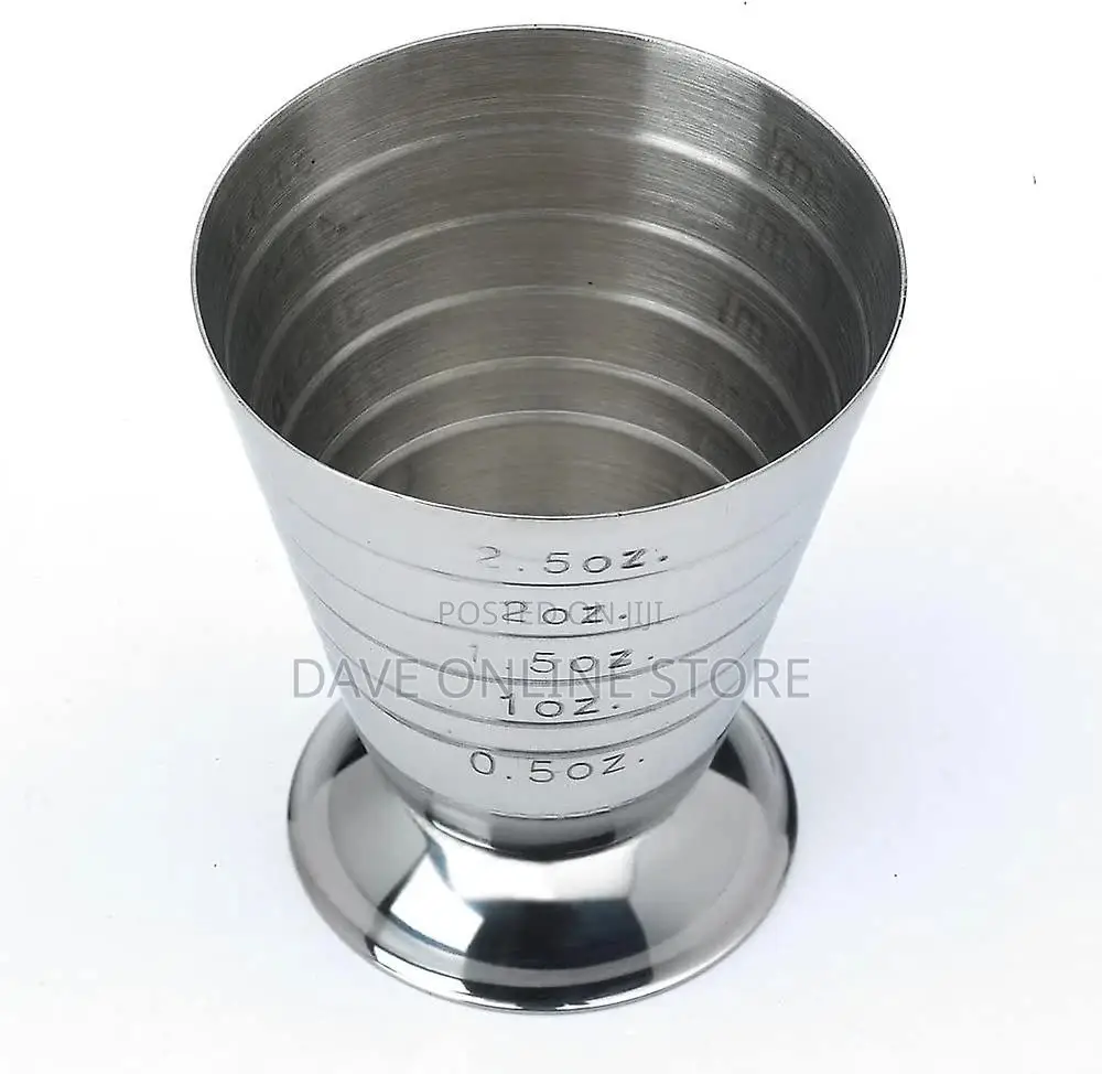 Stainless Steel Bar Measuring Cup, 2.5 Oz/5 TBSP/75 Ml