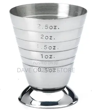 Stainless Steel Bar Measuring Cup, 2.5 Oz/5 TBSP/75 Ml