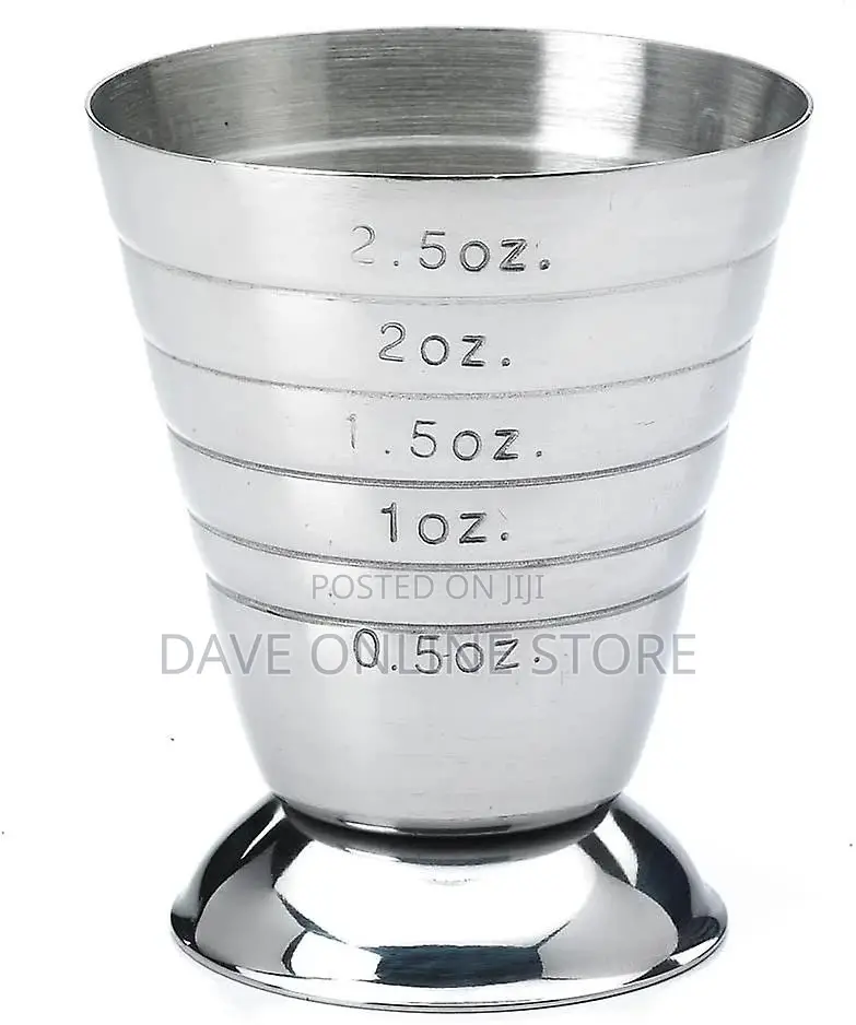 Stainless Steel Bar Measuring Cup, 2.5 Oz/5 TBSP/75 Ml