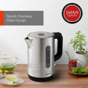 PANASONIC 1.7L Silver Cylindrical Body Electric Kettle 2200W