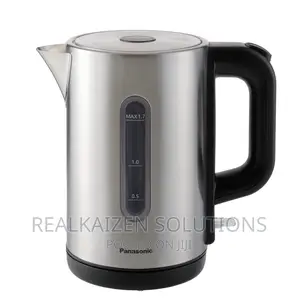 PANASONIC 1.7L Silver Cylindrical Body Electric Kettle 2200W
