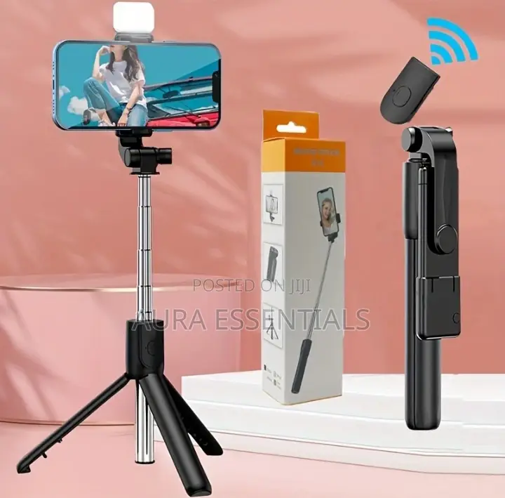 Selfie Stick With LED Light And Remote Wireless
