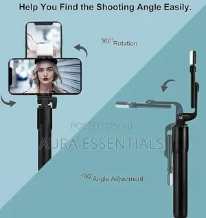 Bluetooth Selfie Stick and Tripod Stand With Wireless Remote