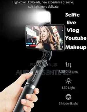Bluetooth Selfie Stick and Tripod Stand With Wireless Remote