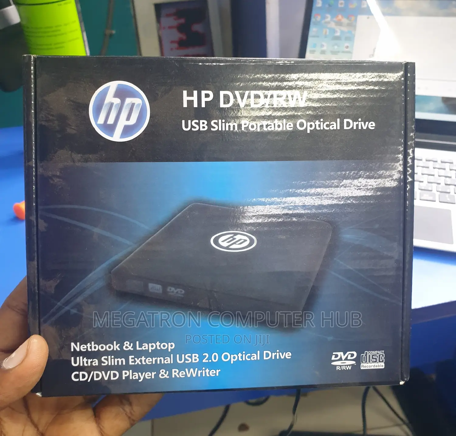 Hp DVD Writer Portable Usb External Optical Writer 2.0