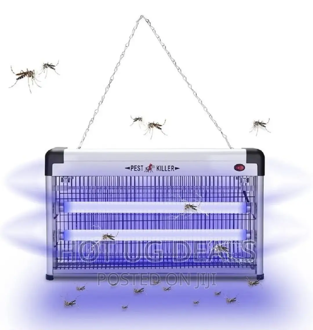 Insect Killer, Trap, Mosquito Lamp With Uv Light - White