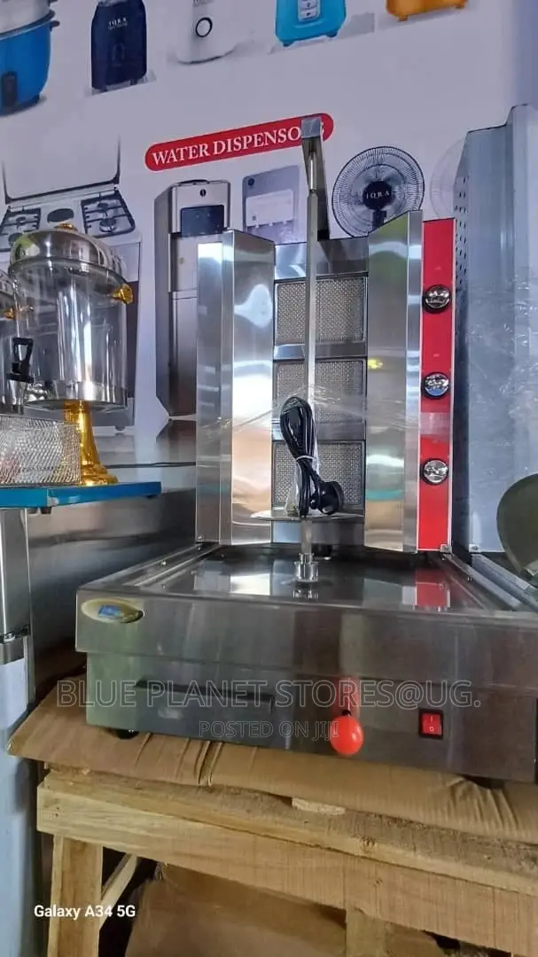 ADH Automatic 3 Burner Gas Shawarma Machines \\ COMMERCIAL