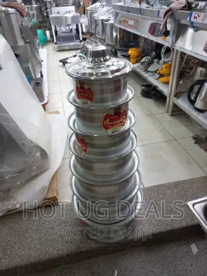 7 Pieces Heavy Cookware Saucepan Set Made of Pure Aluminium