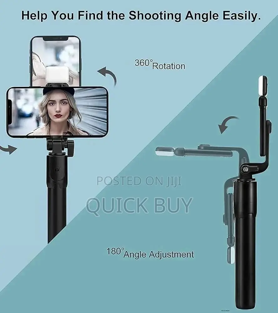 Bluetooth Selfie Stick and Tripod Stand Wireless Remote