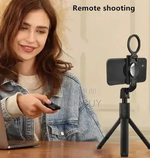Multifunction Selfie Stick With Flip Up Light